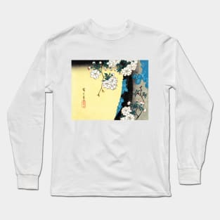 Cherry Blossom sakura ukiyo-e Kitagawa Utamaro Japanese art Long Sleeve T-Shirt